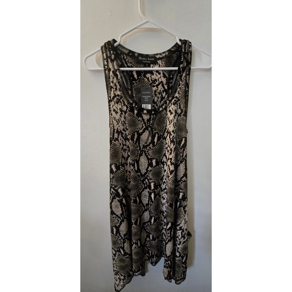 Hanna Jones Couture Snakeskin Print Tank Sharkbite dress